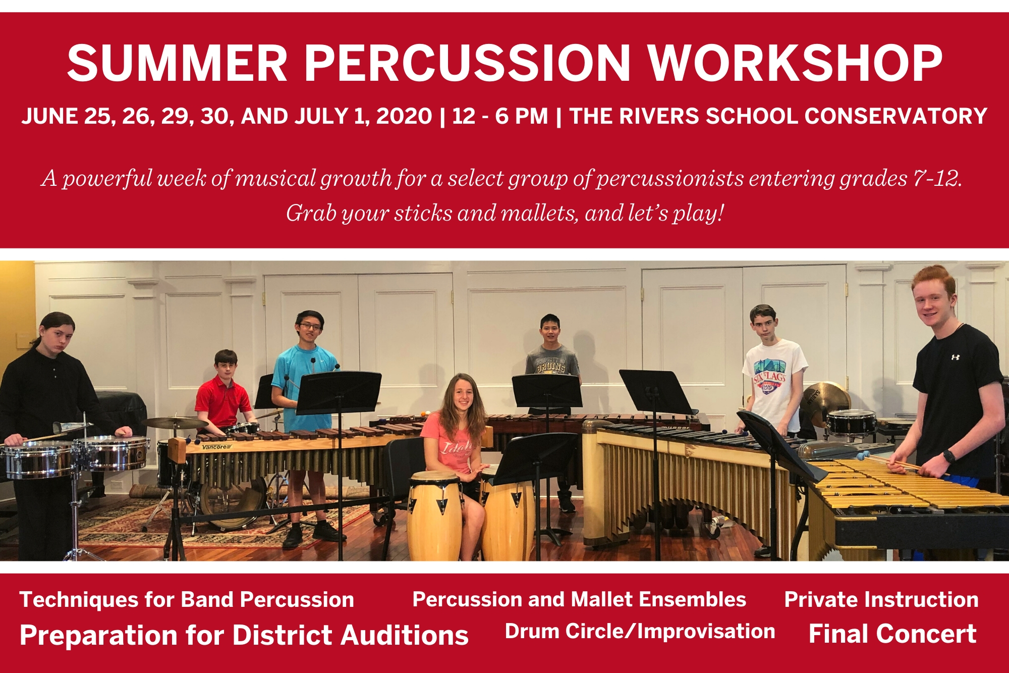 2020 Summer Percussion Postcard