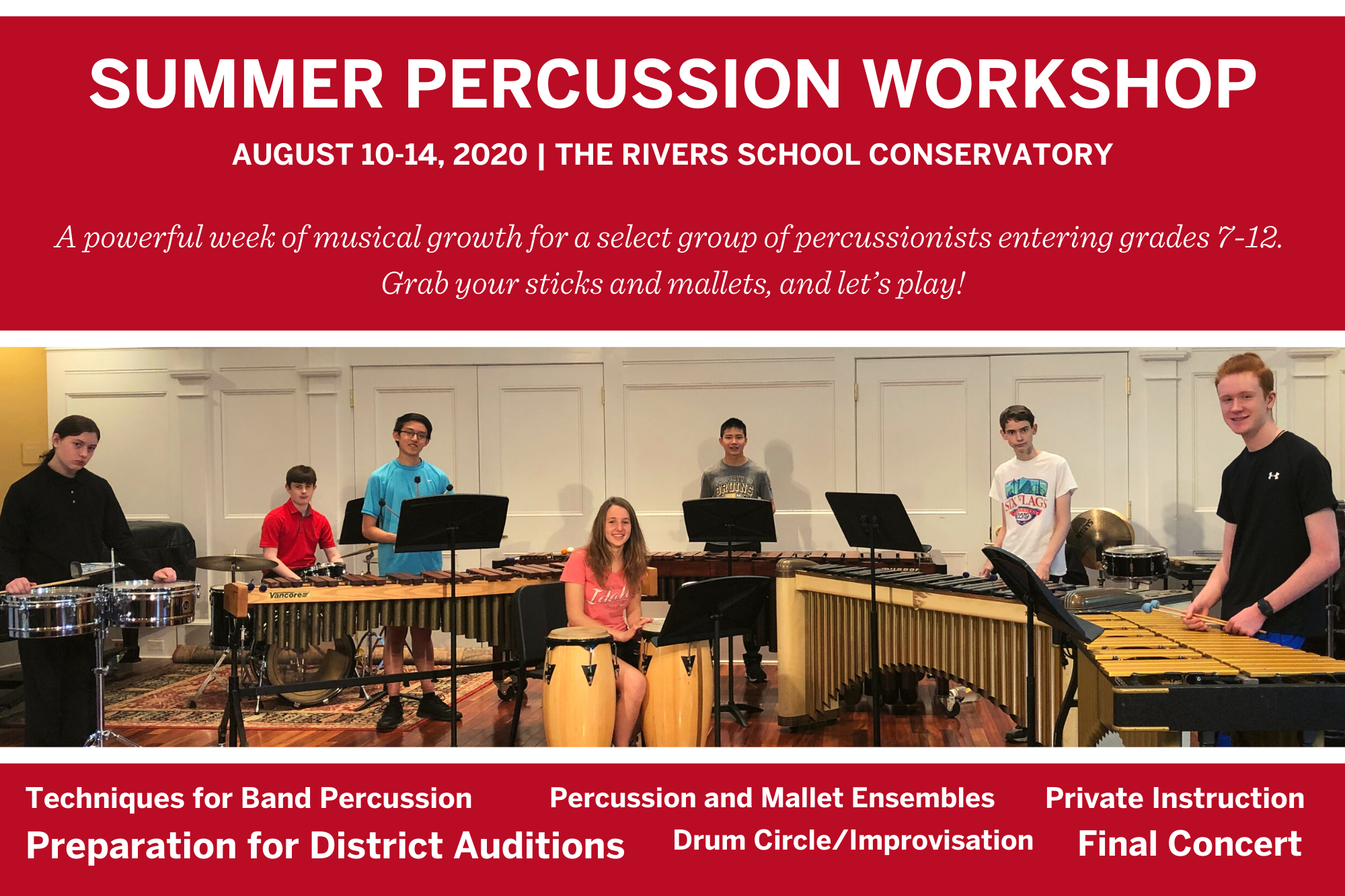 2020 Summer Percussion Postcard